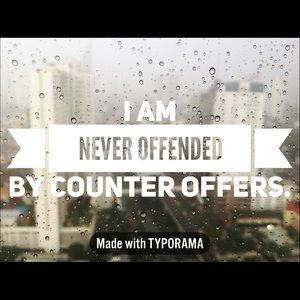 Thank you for negotiating! 😊